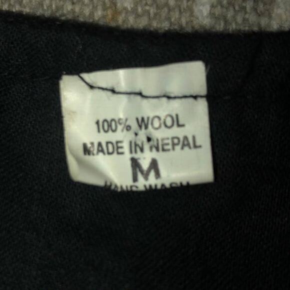 VINTAGE Handmade 100% Wool Made In Napal Vest - Picture 11 of 16